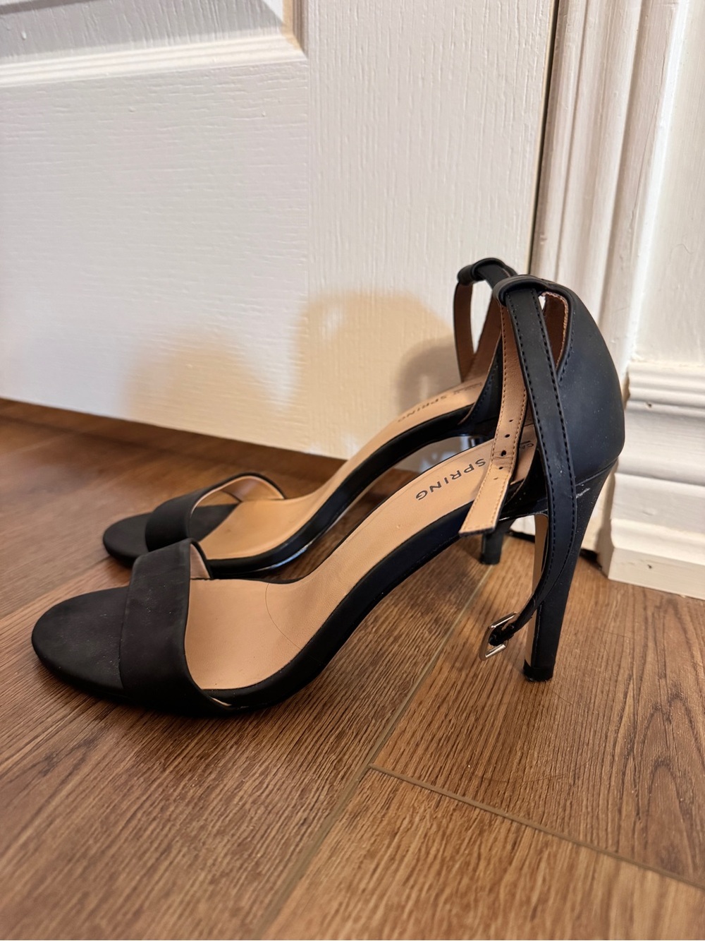 Call It Spring Black Ankle Strap Heel Sandals - Women